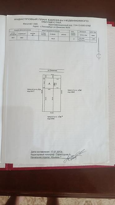 продою участок: Продаётся земельный участок с домом в селе Люксембург Характеристики — 4