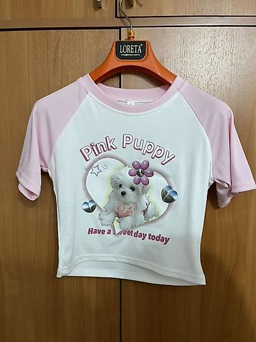 pull and: Топ, Трикотаж, Китай, Укороченная модель, Новый, S — 1