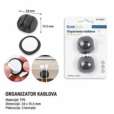 KMT Kopča za kablove 3283561 Praktičan organizator/kopča za kablove