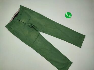 Spodnie: Spodnie, L (EU 40), wzór - Jednolity kolor, kolor - Zielony