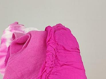 aladynki: Spodnie damskie typu harem/boho, tie-dye różowo-białe - Fason: luźne — 4