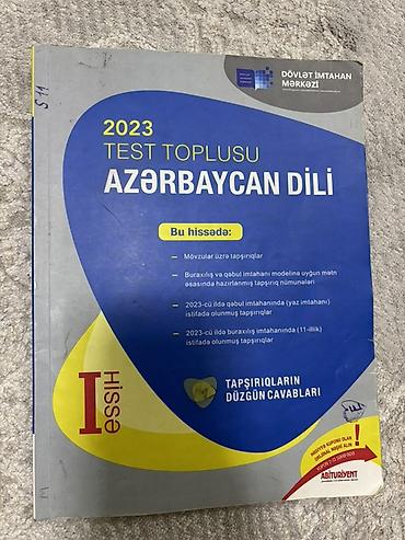 Testlər: Məhsul: 2023 “Test Toplusu – Azərbaycan Dili”, I hissə Təsvir: - — 1