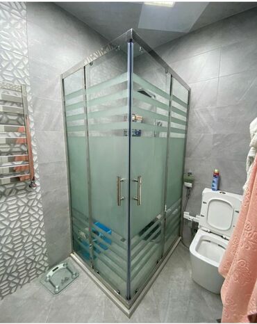 Duş kabinaları, arakəsmələr: Yeni Üstü açıq kabina, Künc üçün, Ödənişli çatdırılma — 2
