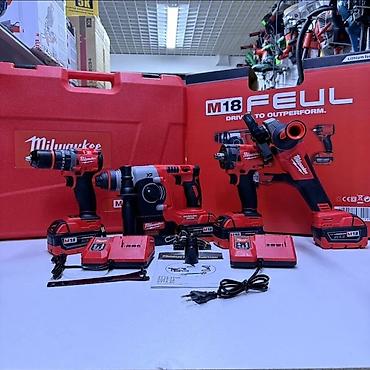 Электроинструменты: Набор аккумуляторного электроинструмента Milwaukee M18 FUEL в кейсе — 3