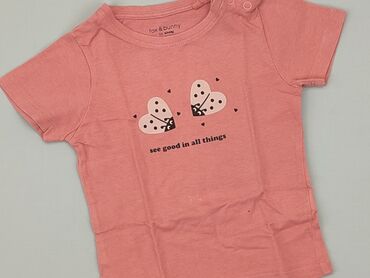 czerwona letnia sukienka midi: T-shirt, Fox&Bunny, 9-12 months, condition - Very good