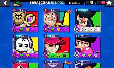 Услуги: Brawl Stars hesabında geniş skin kolleksiyası satılır. Özəlliklər: 50 — 2