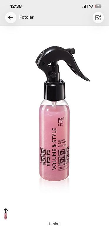 dolgu lak qiymet: Faberlic Volume & Style saç spreyi. Keratin kompleksi və — 3