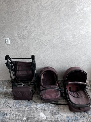 Коляски: Коляска, цвет - Коричневый, Б/у — 13