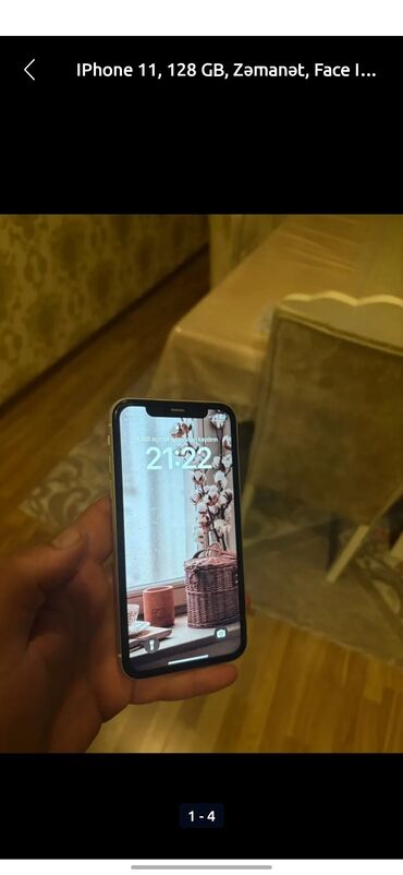 телефон fly fs521 power plus 1: IPhone 11, 64 GB, Ağ, Face ID, Sənədlərlə