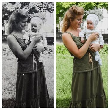 Foto və video çəkiliş: Ağ-qara şəkillərin rənglənməsi, cızılmış, əzilmiş, zədələnmiş — 10