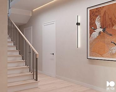 Обшивка лестниц: Лестница на заказ кара жыгач жангак, сосна перила дерево и железный — 7