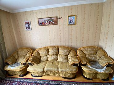 metbex divanlari ve qiymetleri: Диван, Б/у, Раскладной, Ткань