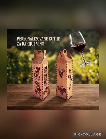 Personalizovane drvene kutije za rakiju i vino - Ručno rađene kutije