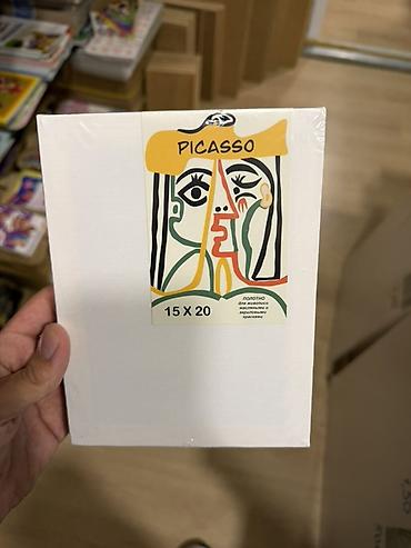 divar nacniki: PICASSO kətanlı rəsm əsası – 15 x 20 sm - Ölçü: 15 x 20 sm — 1
