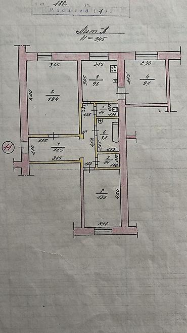 red centr: 3 комнаты, 75 м², Филармония Сталинка, 1 этаж — 9