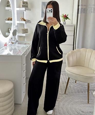 Gornji i donji deo: 💫Ženski komplet trenerke – dvoslojni pliš/futer izgled, udoban i — 7