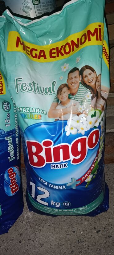 Yuyucu vasitələr: Salam. Bingo Yuyucu Toz 12 kq. Türkiyədən alınıb, ehtiyac olmadığı