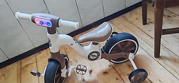 velo teker: Uşaq üçtəkərli velosipedi – BestTrike - Rəng: ağ/qəhvəyi - Sükanın — 4