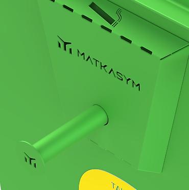на колёсах: Артикул: MKS-UT-027 Название: Мусорный контейнер зелёный на колёсах — 6