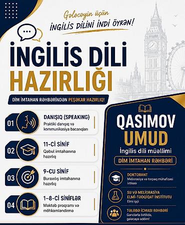 qazanmaq: 🗣️ Danışıq bacarıqlarının inkişafına xüsusi diqqət 💬 Dərslərdə aktiv — 1