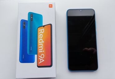 телефон 13с: Redmi, Redmi 9A, Колдонулган, 32 ГБ, түсү - Көгүлтүр