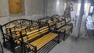 Скамейки: Скамейка Металл, Со спинкой, С крышей — 10