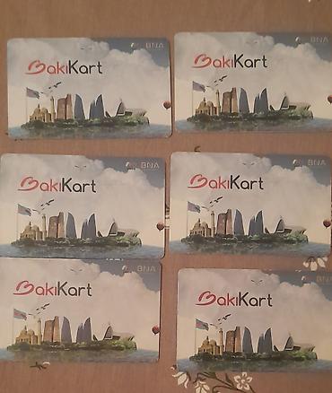 Карты: BakıKart nəqliyyat kartları - Şəkildəki dizayna malik BakıKart — 1