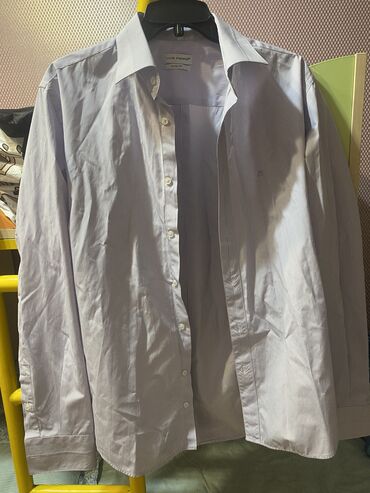 белая льняная рубашка мужская: Рубашка L (EU 40), XL (EU 42)
