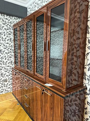 Буфеты: Yemək otağı üçün vitrinli bufet - Material: MDF/LDSP əsaslı, parlaq — 6