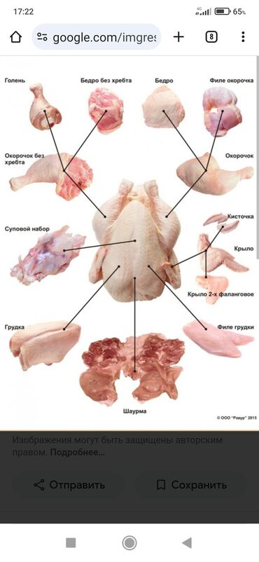 мясо курицы: Курыфилеокорочка, каркасы, крыло, шаурма, фри,и все, что связано с