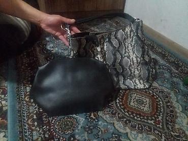 Шопперы: Женская сумка-шоппер с принтом под змеиную кожу + съемный внутренний — 1