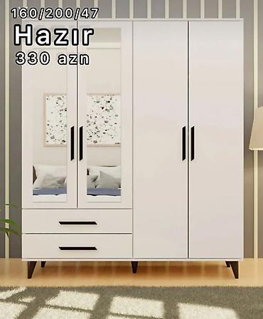 Dolablar: Yeni, 4 qapılı, Güzgülü, Açılan, Düz dolab — 7
