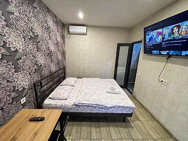 1 комната, Кызыл Аскер, Душевая кабина, Постельное белье, Кондиционер