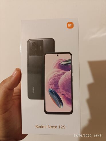 xiaomi powerbank: Xiaomi Redmi Note 12S, 256 GB, rəng - Mavi, 
 Sənədlərlə, Barmaq izi, Face ID