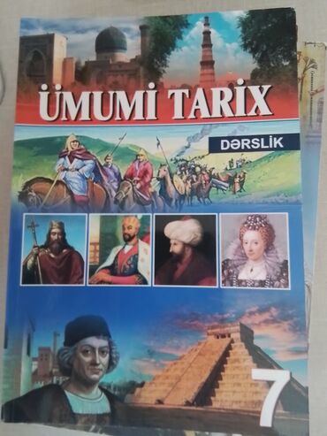 kitab: Bütün tari̇x ki̇tablari(şeki̇lde gosteri̇lenler) herbi̇ri̇ tek tek 3