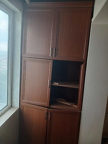 Ev üçün mebel: Künc tipli 2 hissəli qapalı şkaf dəsti - Material: ağac teksturalı — 2