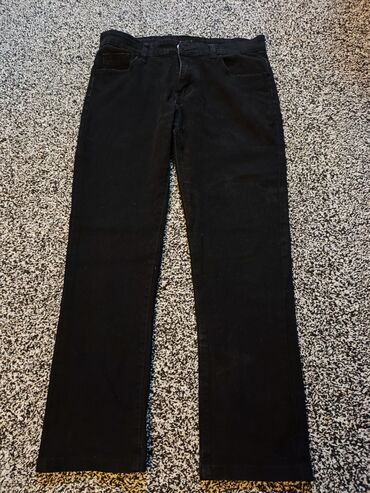 детские джинсы на 12 мес: Джинсы и брюки, цвет - Черный, Б/у