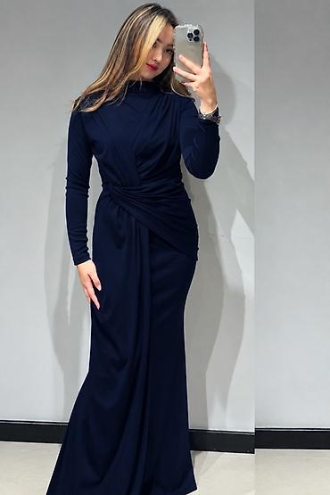 Вечернее платье, Классическое, Длинная модель, Трикотаж, С рукавами, S, XS, M