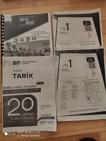 Testlər: !1 pdf 3 azn .Məhsul: Tarix fənni üzrə abituriyent hazırlığı üçün test — 1