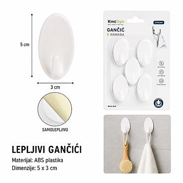 KMT Od nerđajućeg čelika ovalni 5200264 Samolepljivi ovalni gančići