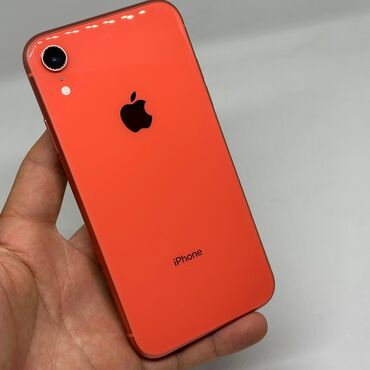 Apple iPhone: IPhone Xr, Б/у, 64 ГБ, Розовый, Защитное стекло, Чехол, 80 %