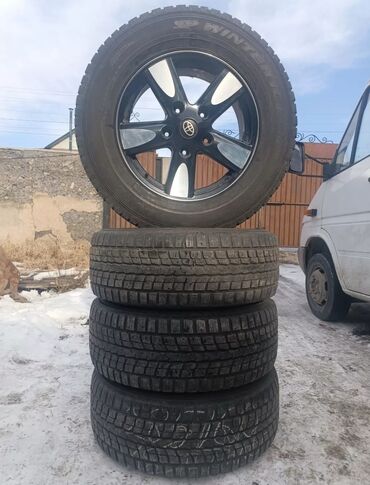 зимнее колесо: Дөңгөлөктөрү толук 285 / 60 / R 18, Winter stud, Колдонулган, Комплект, Жол тандабастар (АТ/МТ), Куйма, тешиктери - 5