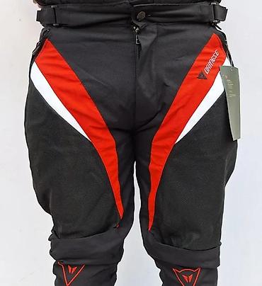 Sportska odeća: Pantalone za motor sa štitnicima Dainese Air Tex crno crvene — 3