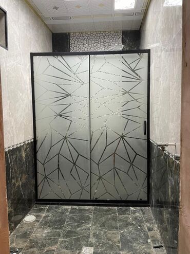 Duş kabinaları, arakəsmələr: Yeni Üstü açıq kabina, Düzbucaqlı, Pulsuz çatdırılma — 3