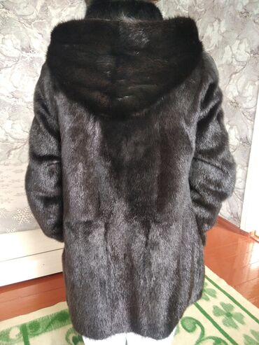 водолазка женская: Шуба, Норка, Короткая модель, С капюшоном, S