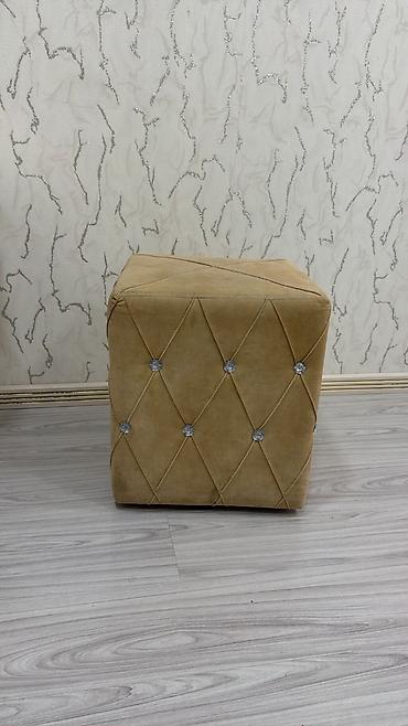 pufikler qiymeti: Kublu oturacaq/puf - Forma: kvadrat kub - Rəng: açıq qəhvəyi — 1