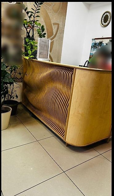 Ресепшн/стойка администратора из фанеры с 3D-фасадом - Материал at lalafo.kg Ресепшн/стойка администратора из фанеры с 3D-фасадом - Материал