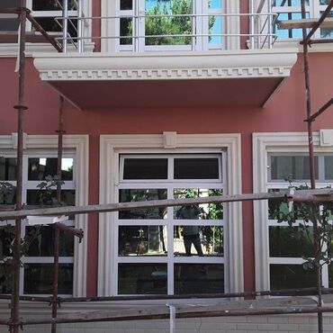 Fasad işləri: •Fasadda müxtəlif naxış formasında Tarsofka, Boya, Reng, Dekorativ — 9