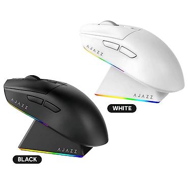 AJAZZ AJ139 V2 MC simsiz oyun siçanı - Rənglər: White (ağ) və Black