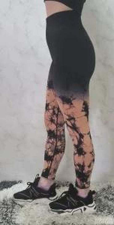 Helanke, biciklistički šortsevi: Ženske sportske helanke sa visokim strukom - Kroj: visok, širok pojas — 20